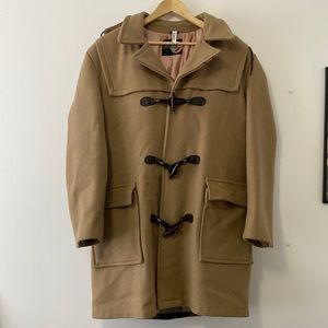 Vintage Unisex Rice Sportswear Duffle Coat